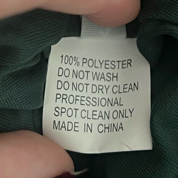 Hellymoon Dark Green Mermaid Spaghetti Strap Long Prom Dress w/ Appliqués Size 2 - Picture 16 of 16